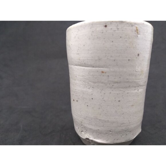 Handmade Ceramic Pottery Cup brutalist rough finish 3.5" Tall Signed by Artist - Picture 3 of 14
